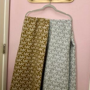 Michael Kors Gray MK Logo Scarves